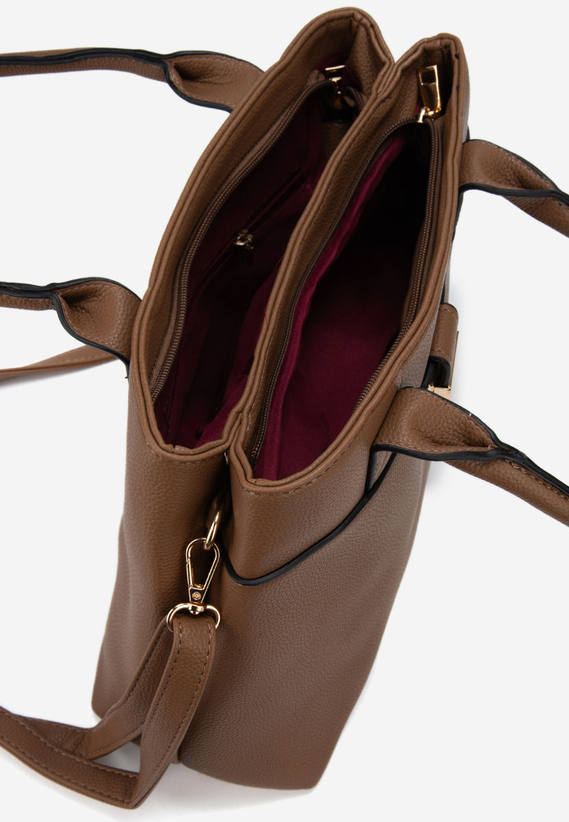 Ръчна чанта Hissa камел