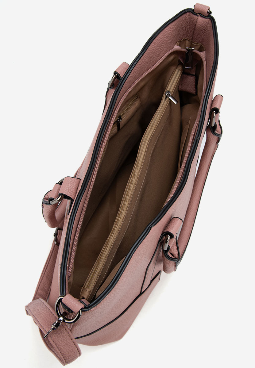 Дамски офис чанта Rosette розова