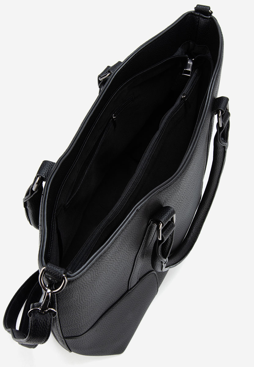 Дамски офис чанта Rosette черна