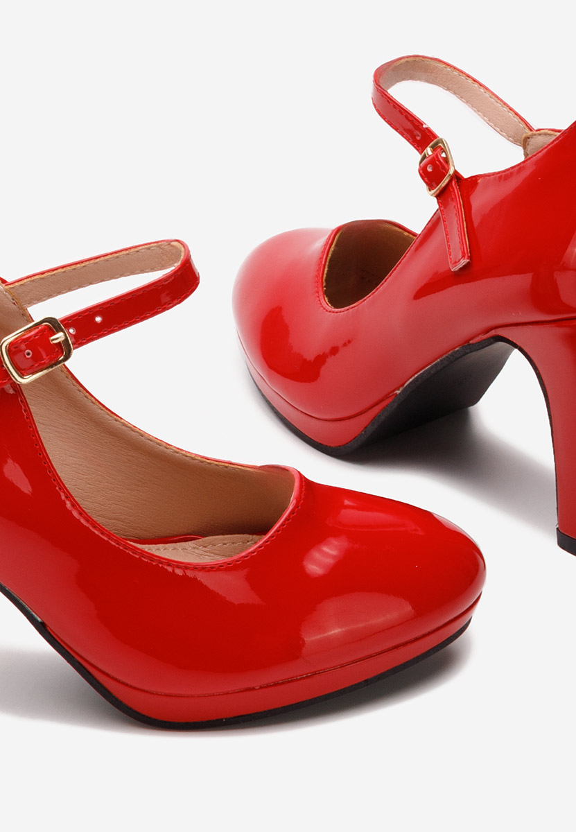 Обувки на ток Donatella червен