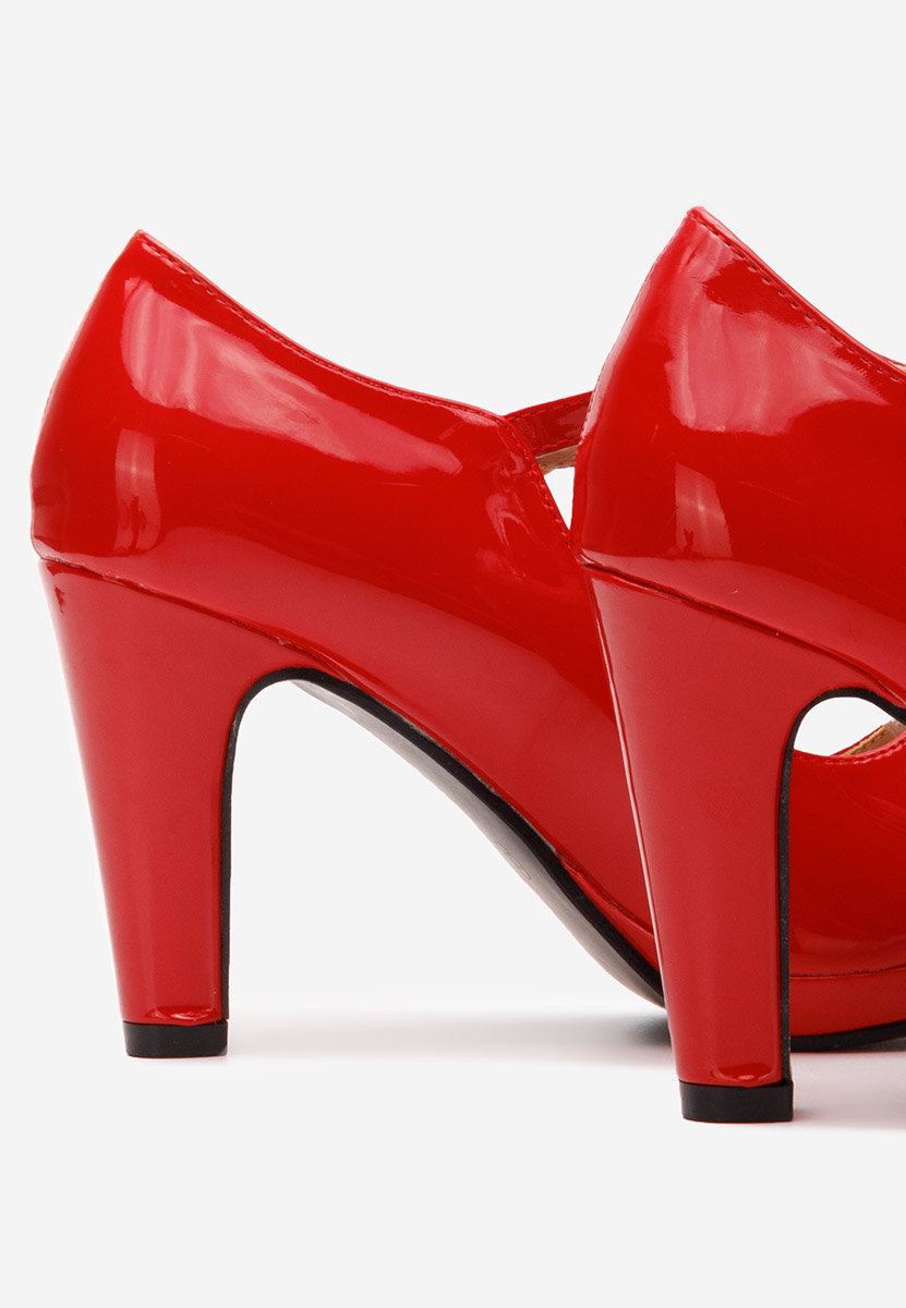 Обувки на ток Donatella червен