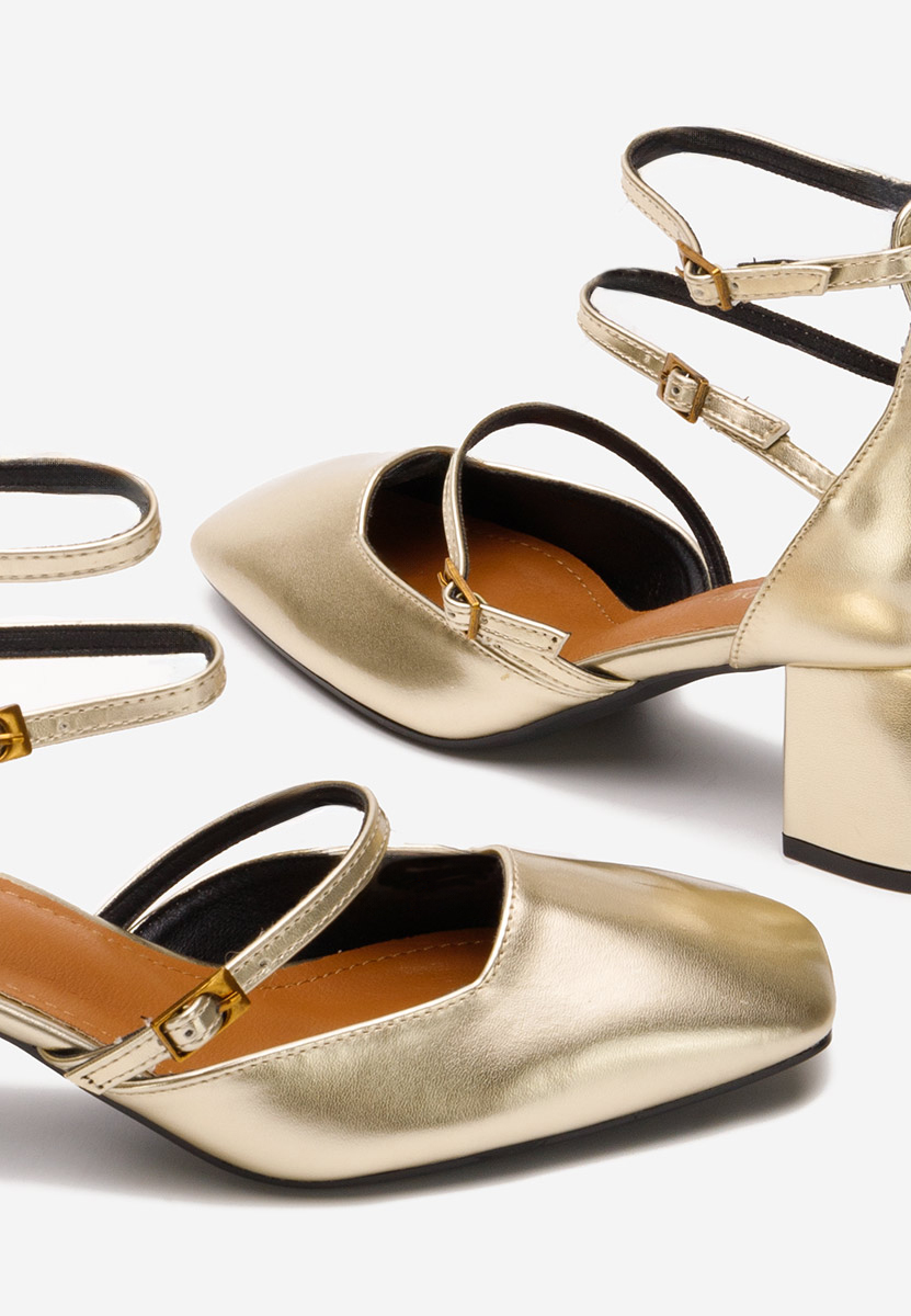 Oбувки с дебел ток Demara V2 златен