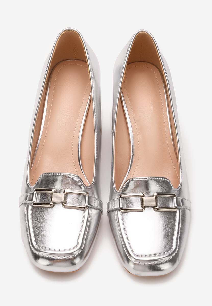 Oбувки с дебел ток Taria сив