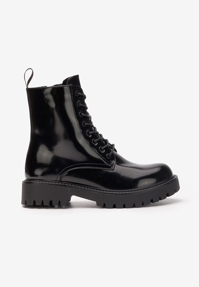 Дамски Боти с връзки Sarissa черни