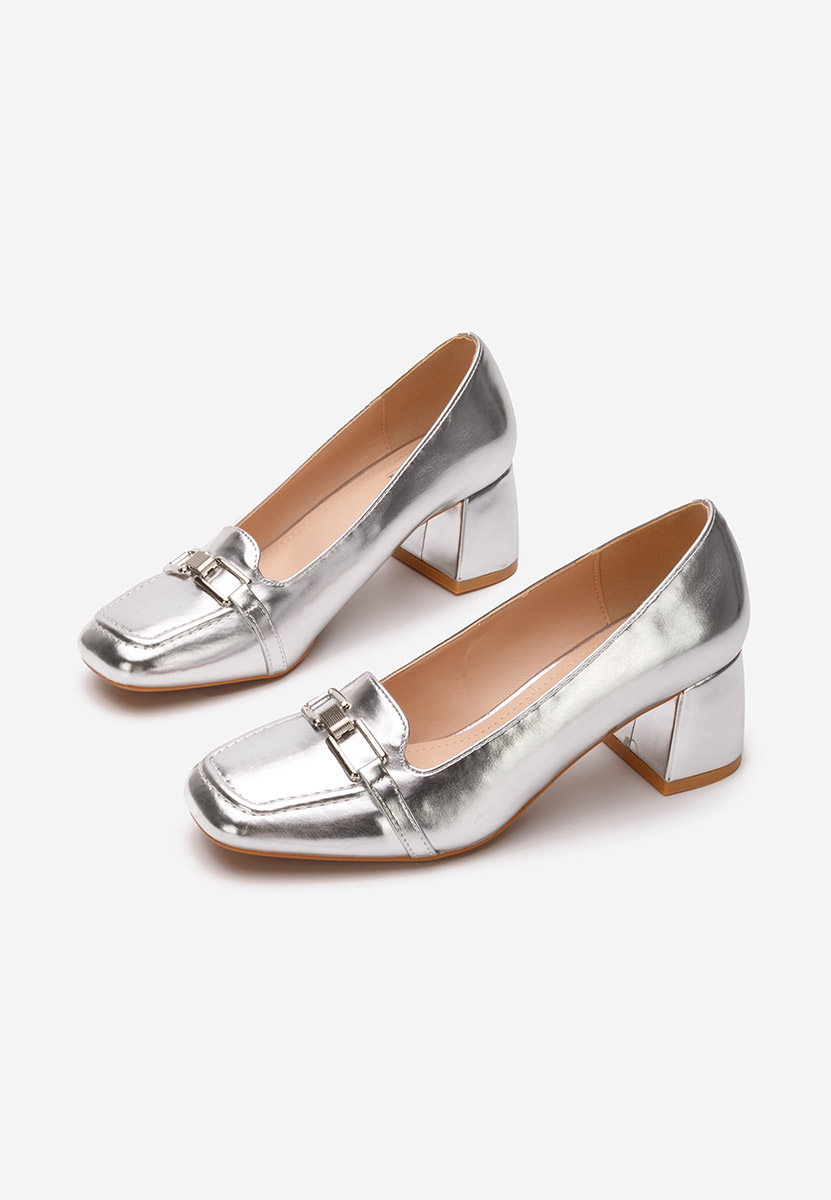 Oбувки с дебел ток Taria сив