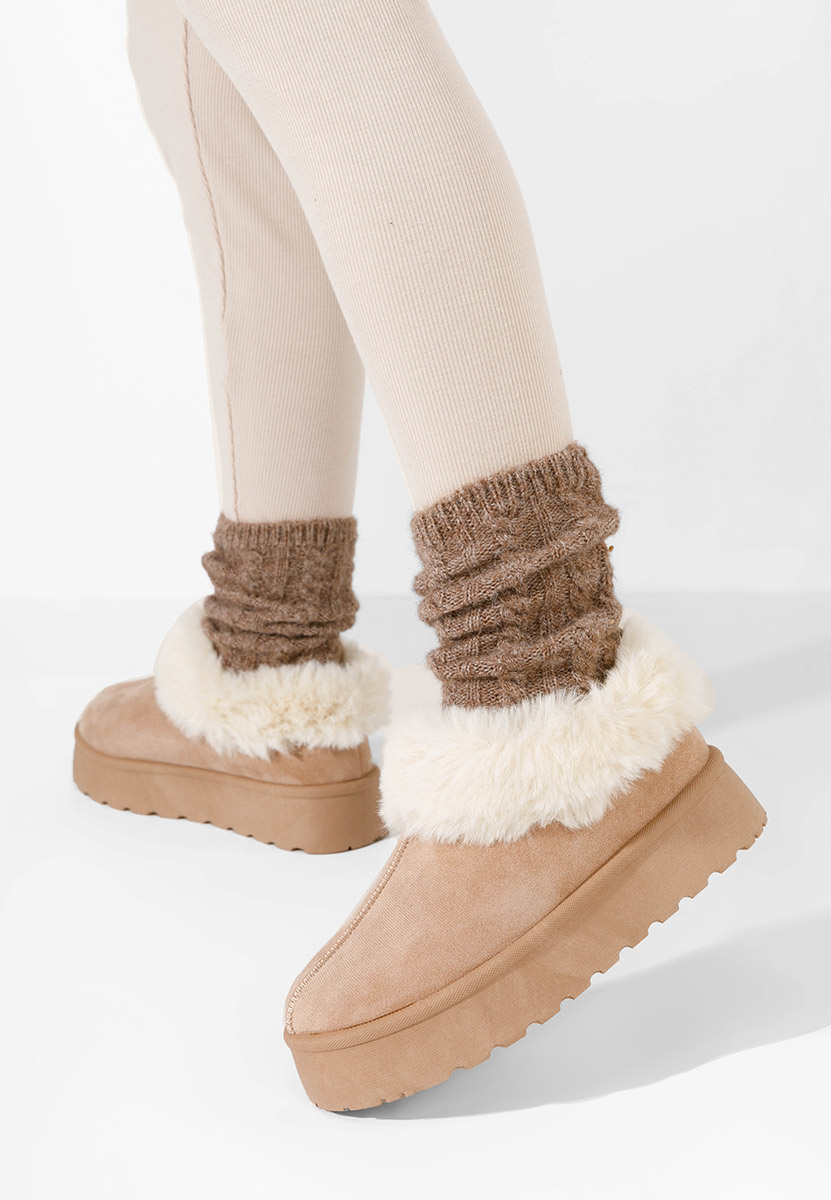 Дамско сабо Cozy каки