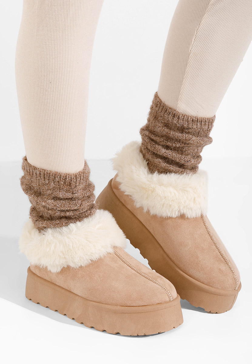 Дамско сабо Cozy каки