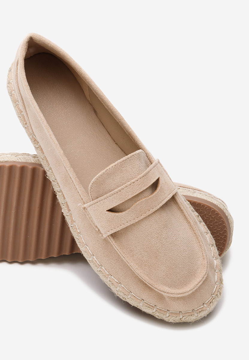 Дамски мокасини Elanore телесен цвят