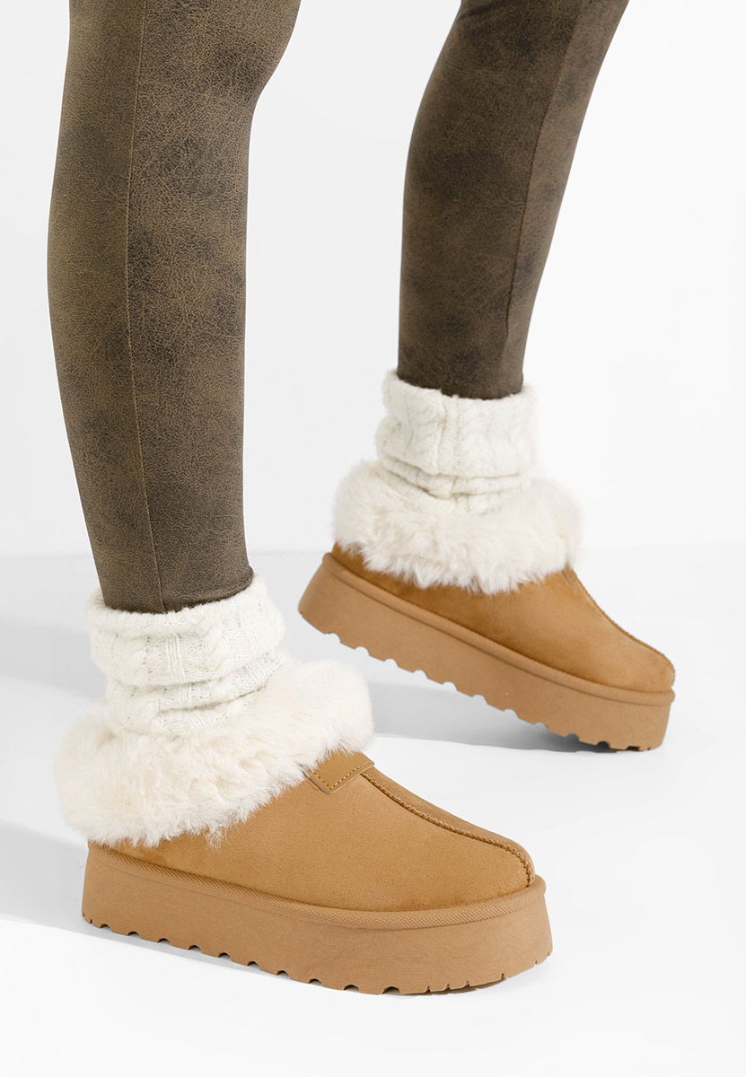 Обувки на платформа Dorthea камел