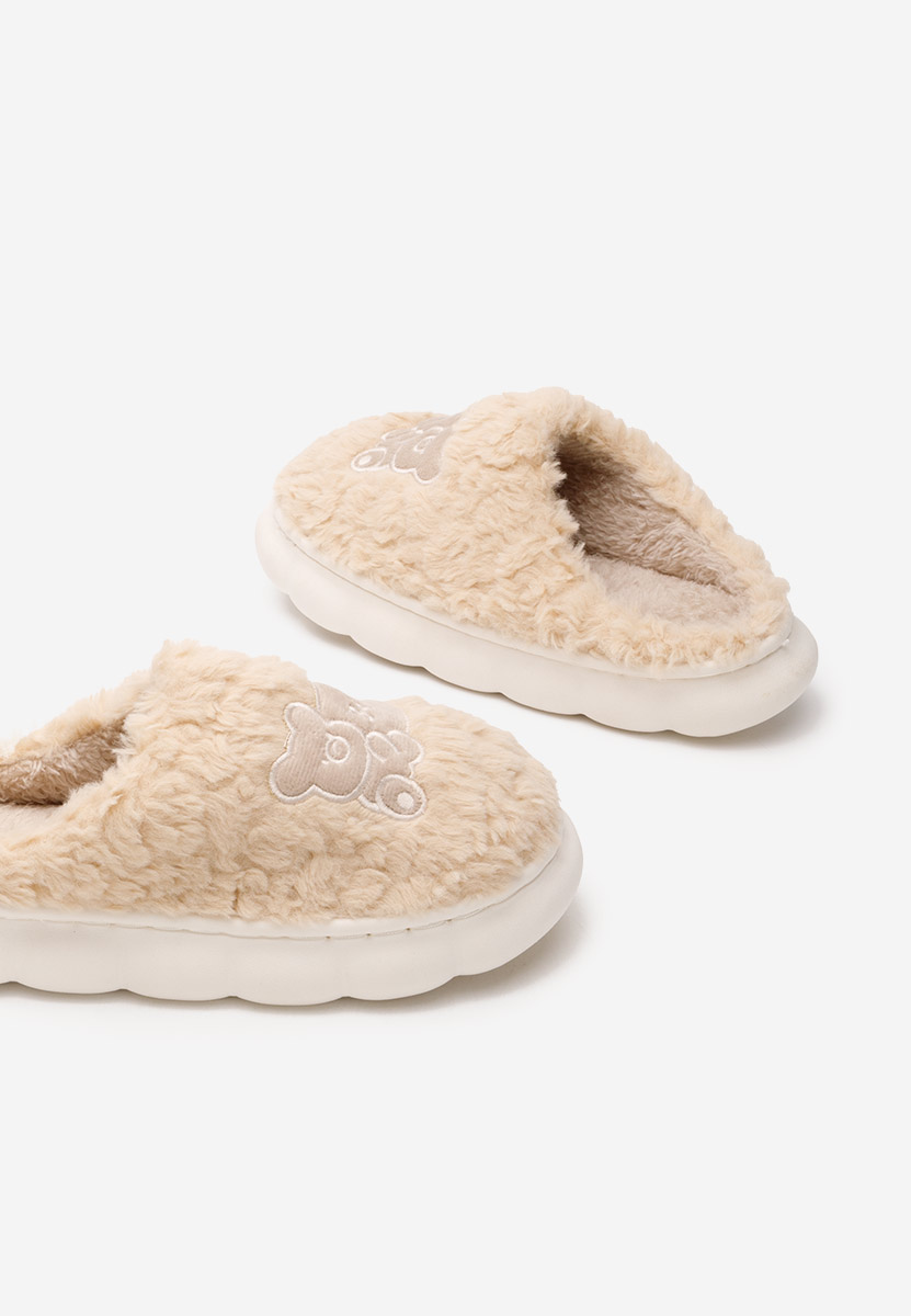 Дамски чехли Tiena бежов