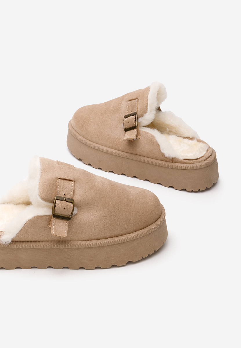 дамски домашни чехли Aselda каки