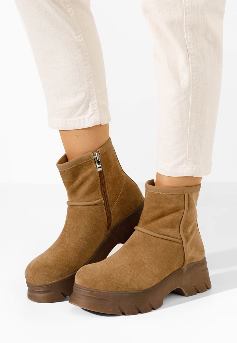 Дамски боти Garonna кафяв