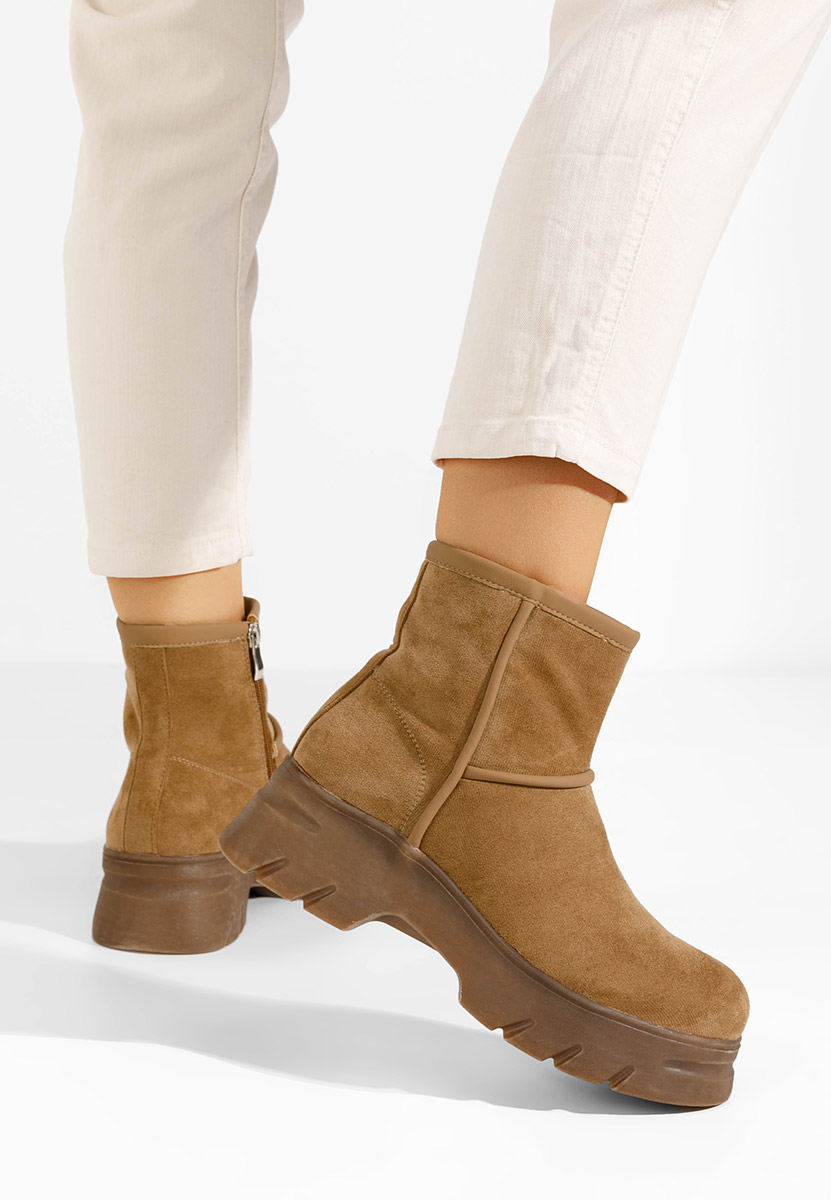 Дамски боти Garonna кафяв