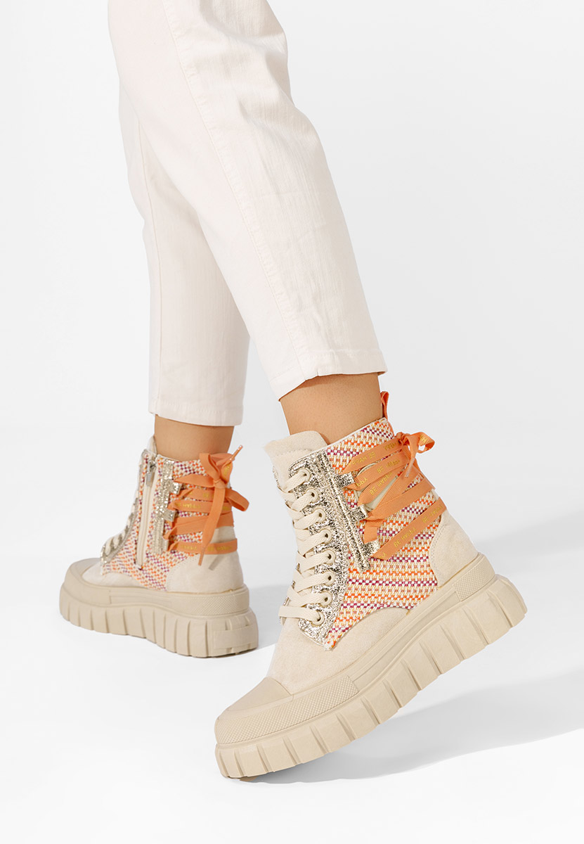 Дамски боти Brenia бежов