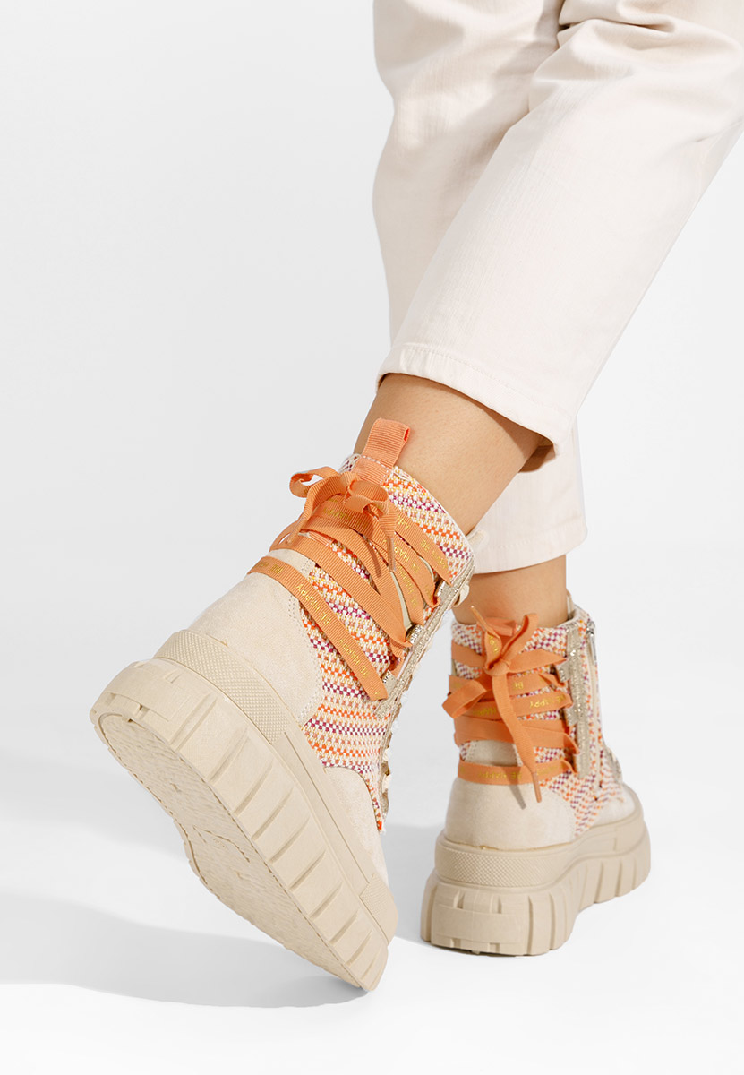 Дамски боти Brenia бежов