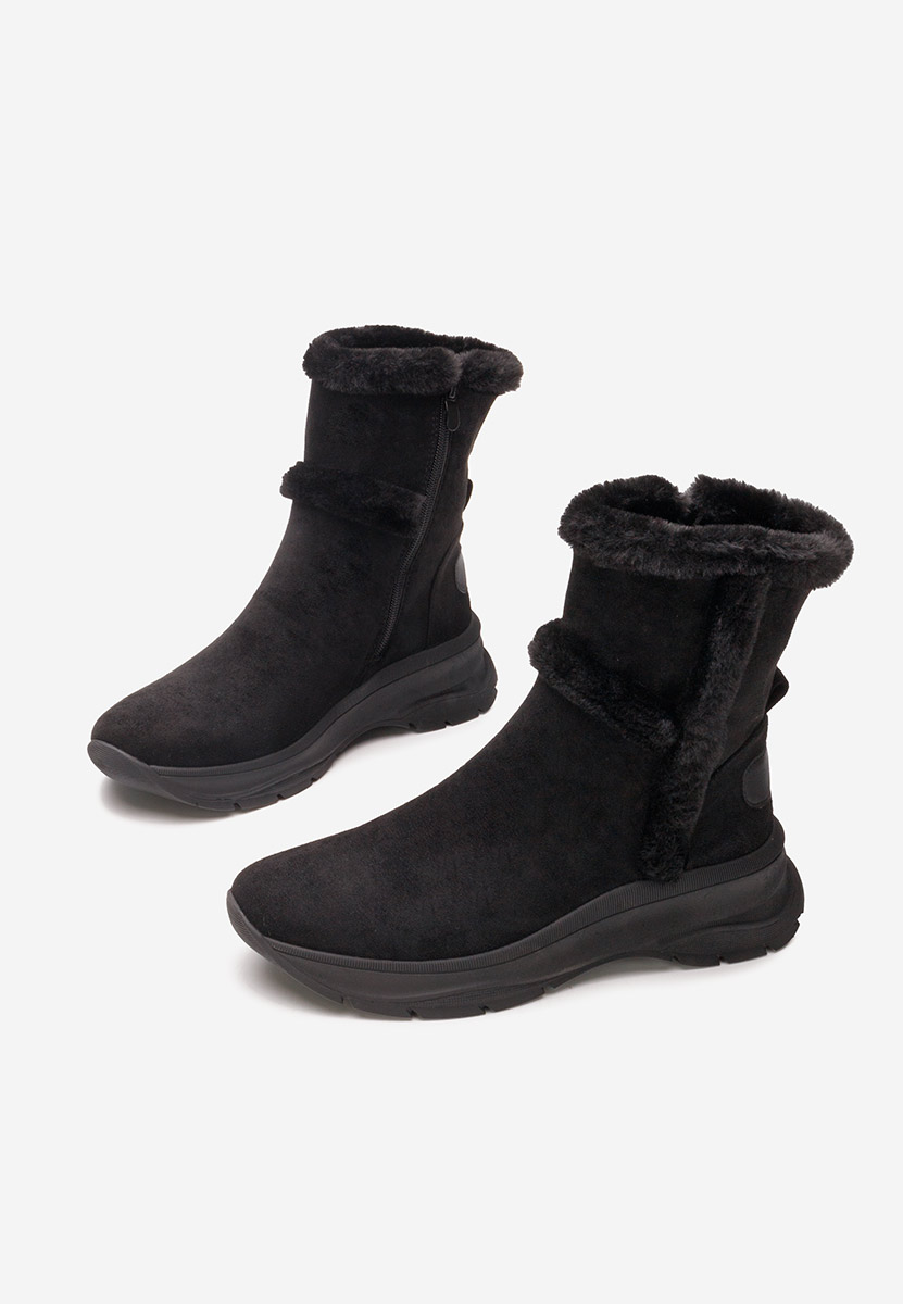 Зимни дамски Ботинки Overall черен