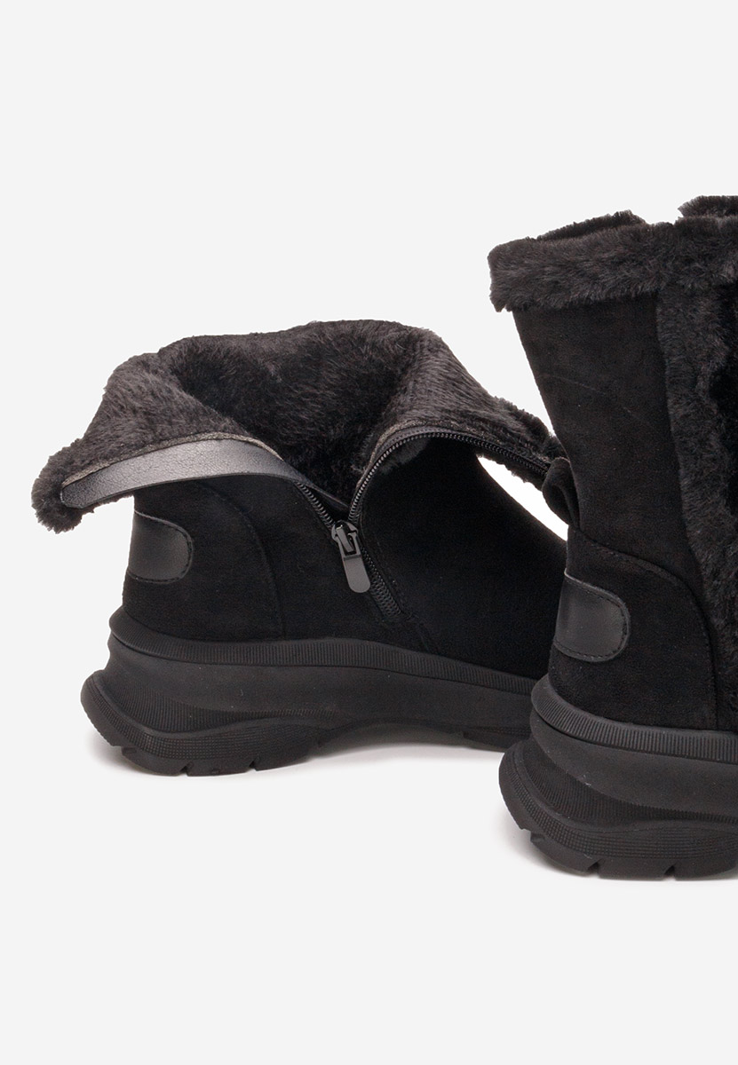 Зимни дамски Ботинки Overall черен