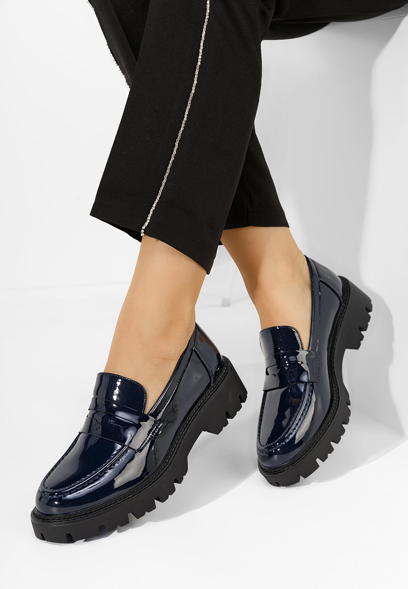 Дамски мокасини Zampa военно син