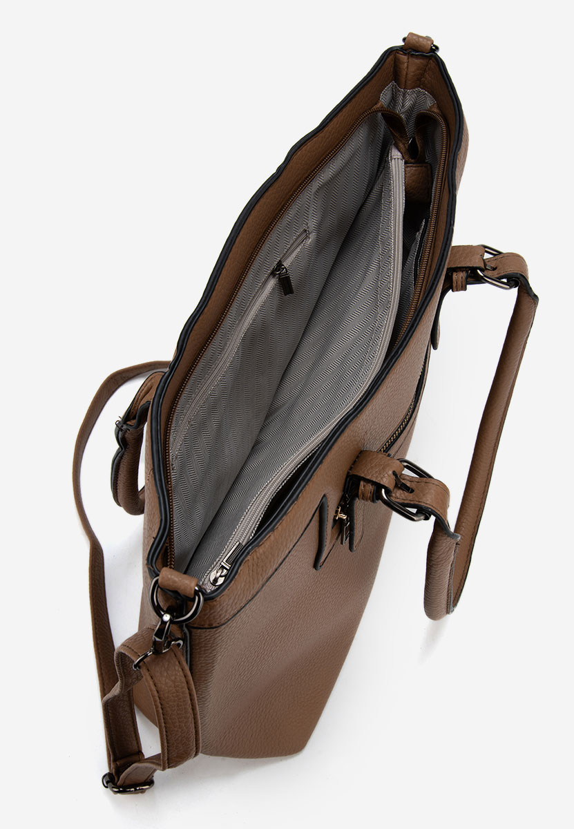 Ръчна чанта Kiersten каки