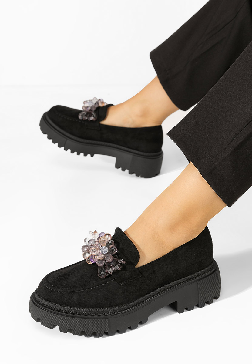 Дамски мокасини Amilla черни