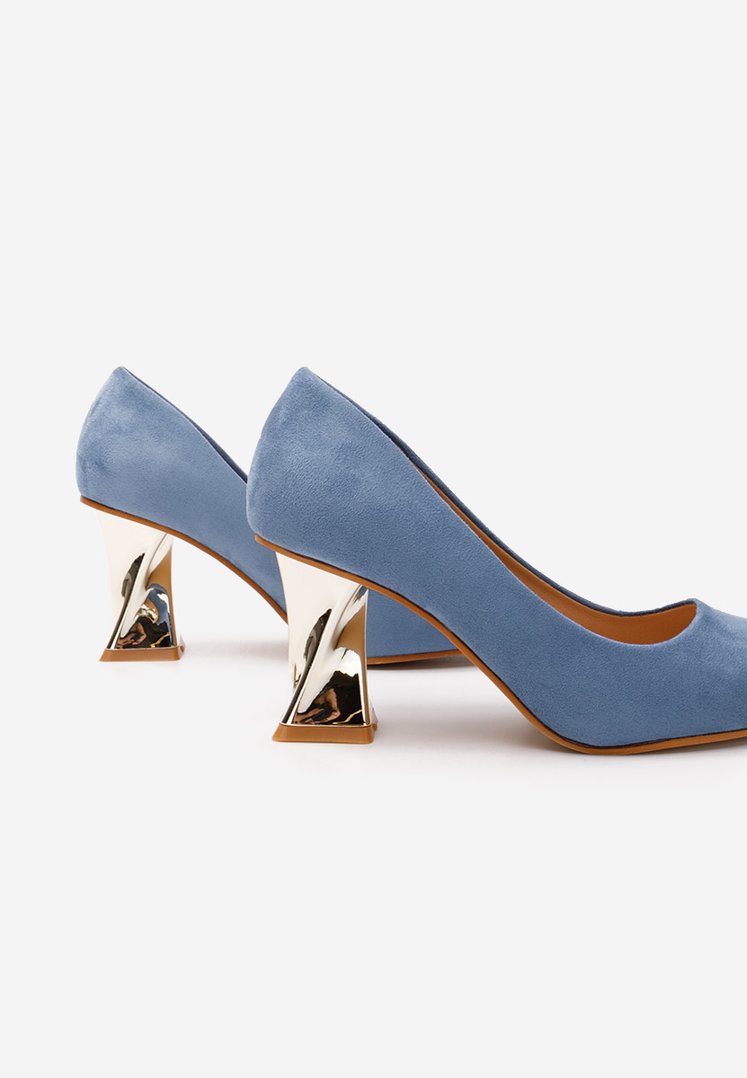 Oбувки на ток Rociana син