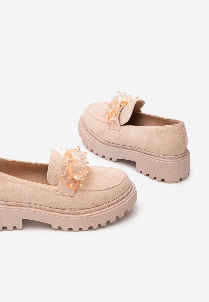 Дамски мокасини Amilla бежов