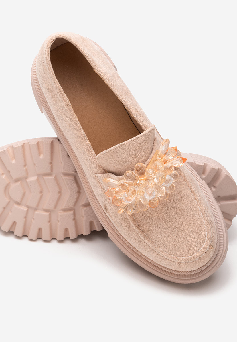 Дамски мокасини Amilla бежов