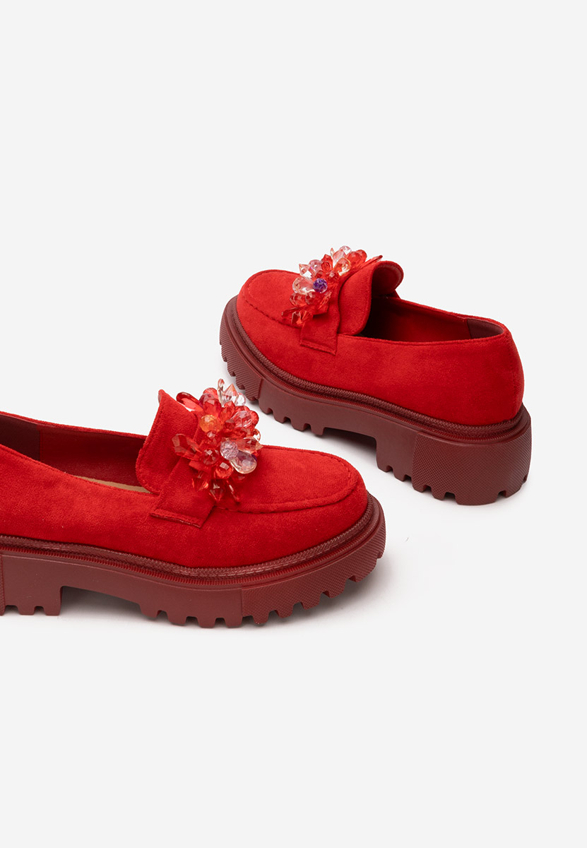 Дамски мокасини Amilla червен