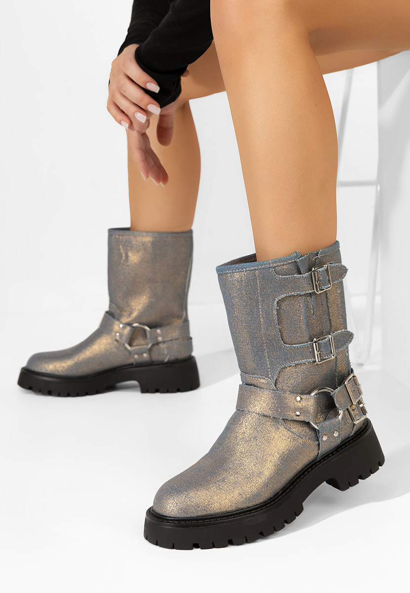 Дамски ботуши Jesica златен