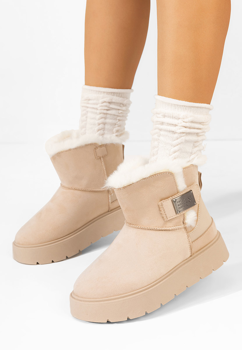 Дамски ботуши Natosha бежов Дамски ботуши Natosha бежов