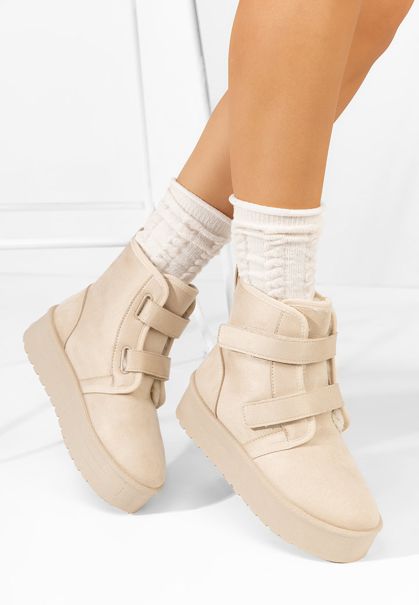 Обувки на платформа Dagmar бежов