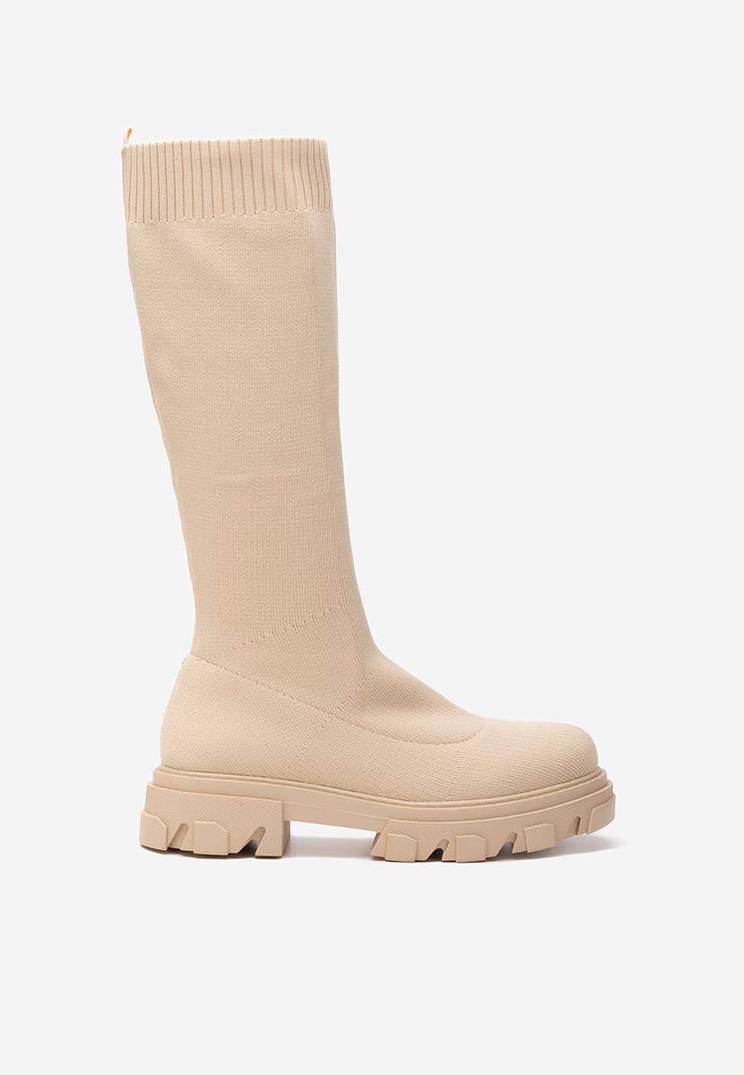 Дамски чизми бежов Branca V2