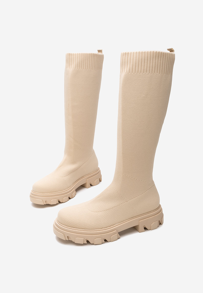 Дамски чизми бежов Branca V2