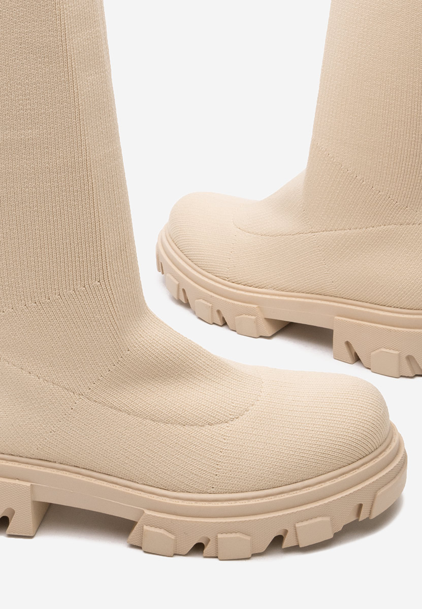 Дамски чизми бежов Branca V2