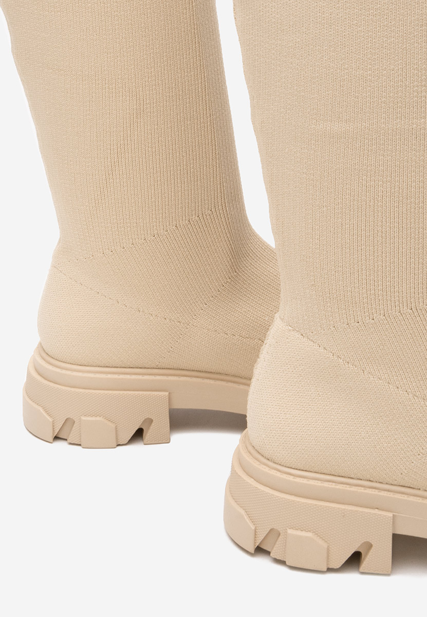 Дамски чизми бежов Branca V2