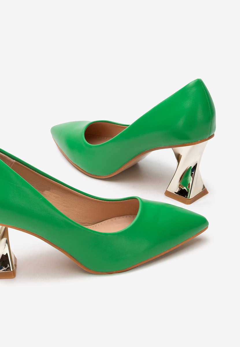 Oбувки на ток Rociana зелен