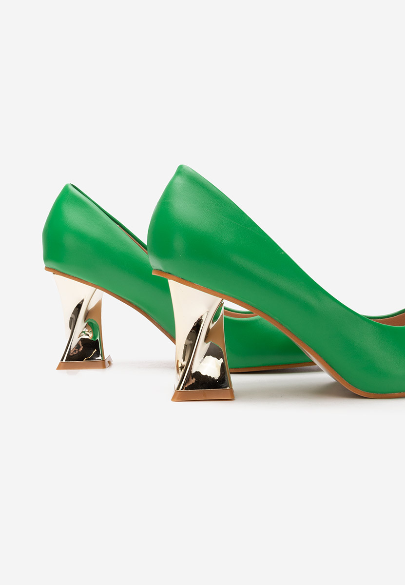 Oбувки на ток Rociana зелен