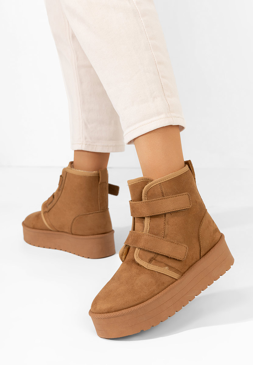 Обувки на платформа Dagmar камел