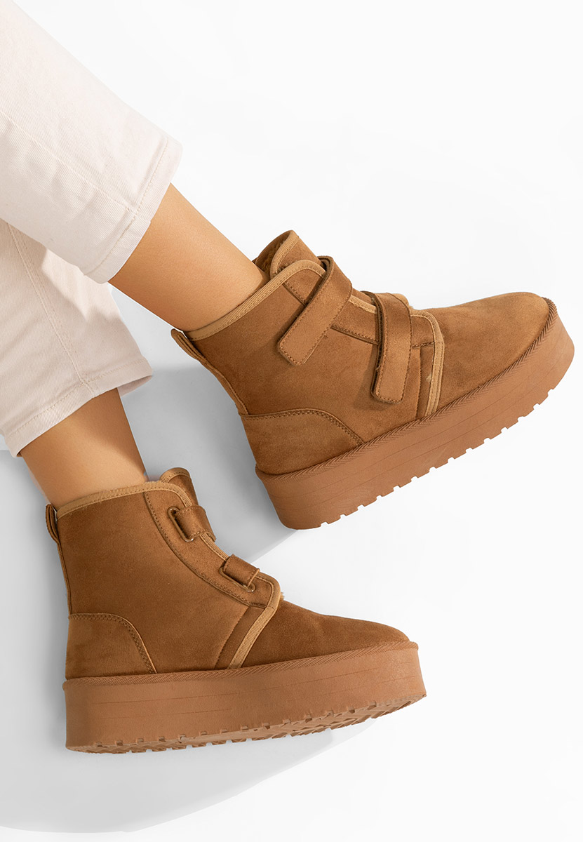 Обувки на платформа Dagmar камел