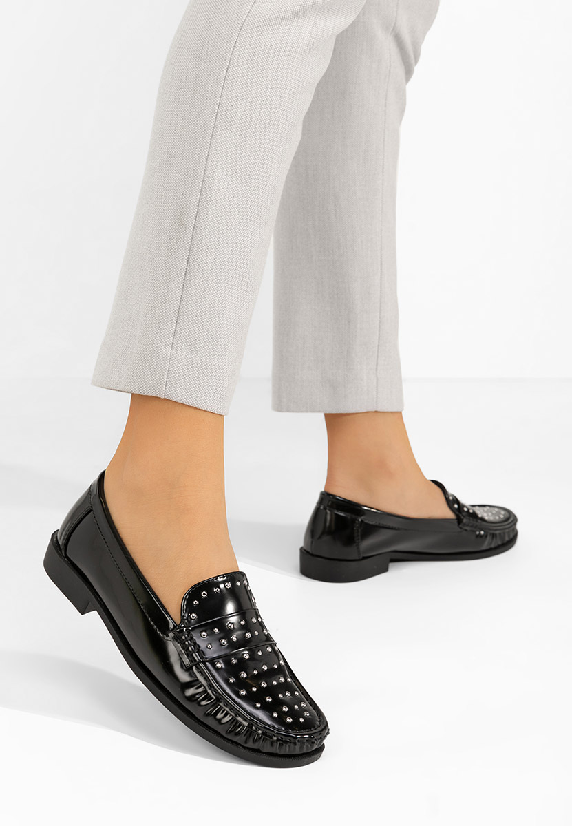 Дамски мокасини Preston черни