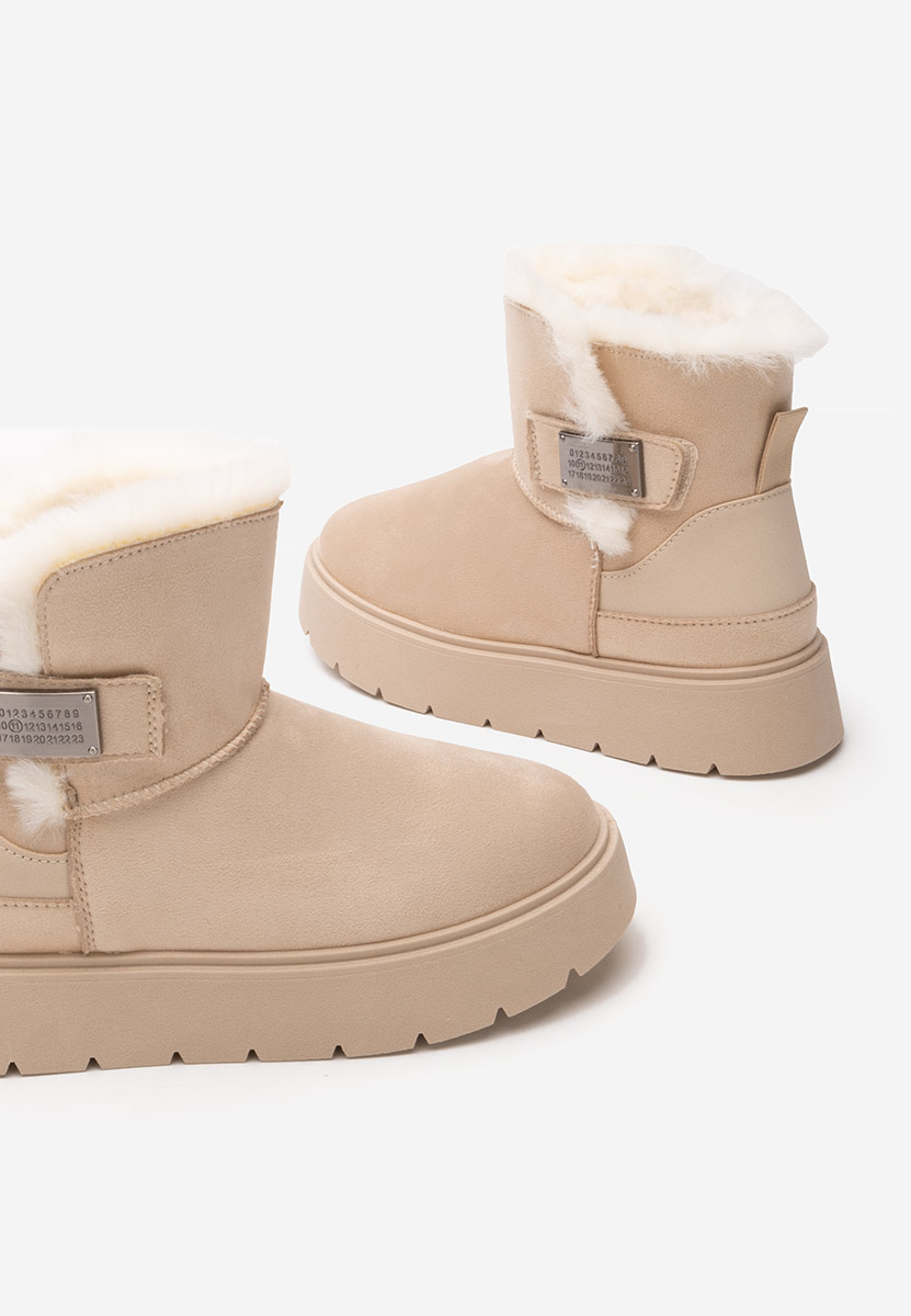 Дамски ботуши Natosha бежов Дамски ботуши Natosha бежов