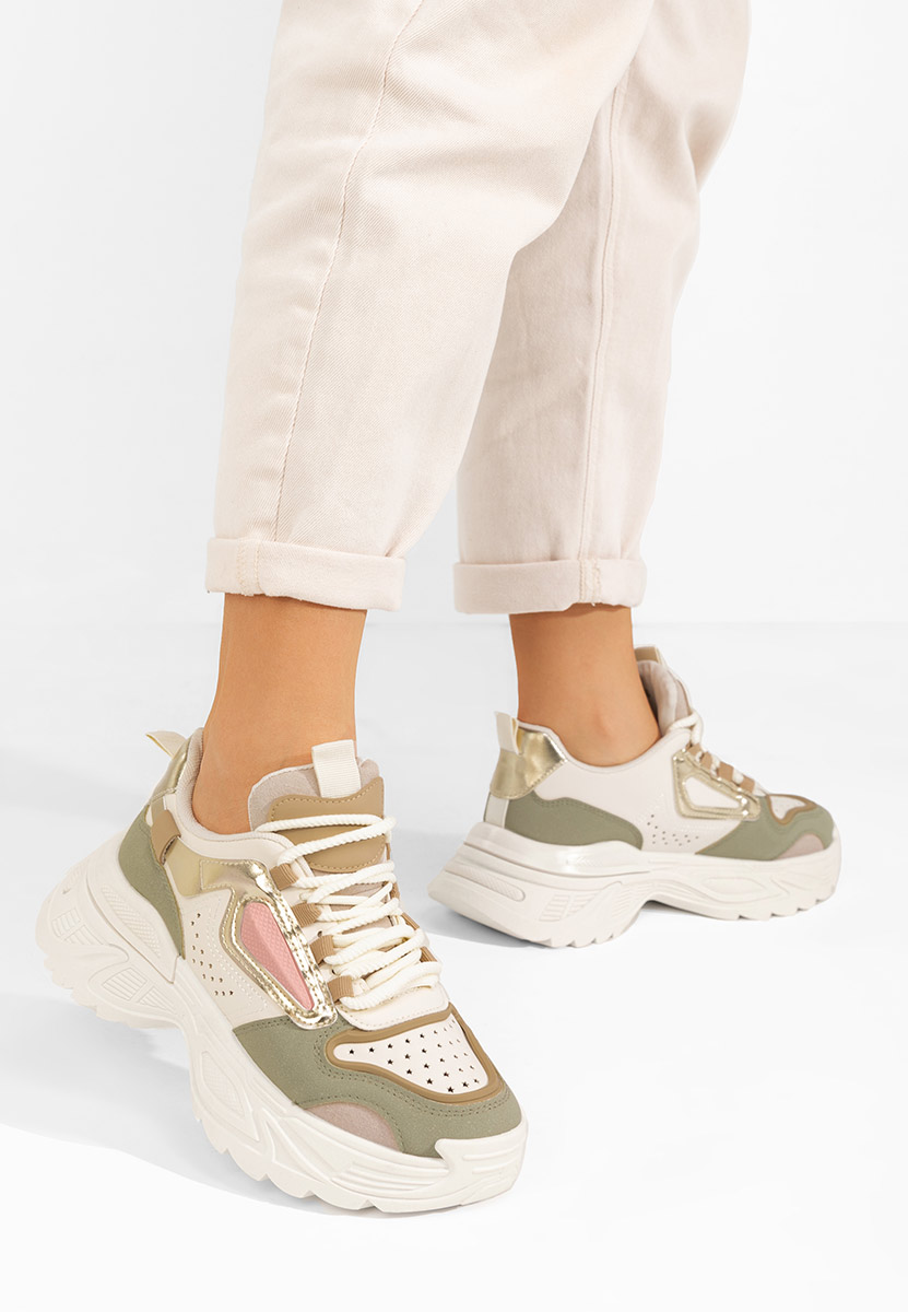 Cникърси на платформа Dorathy зелен