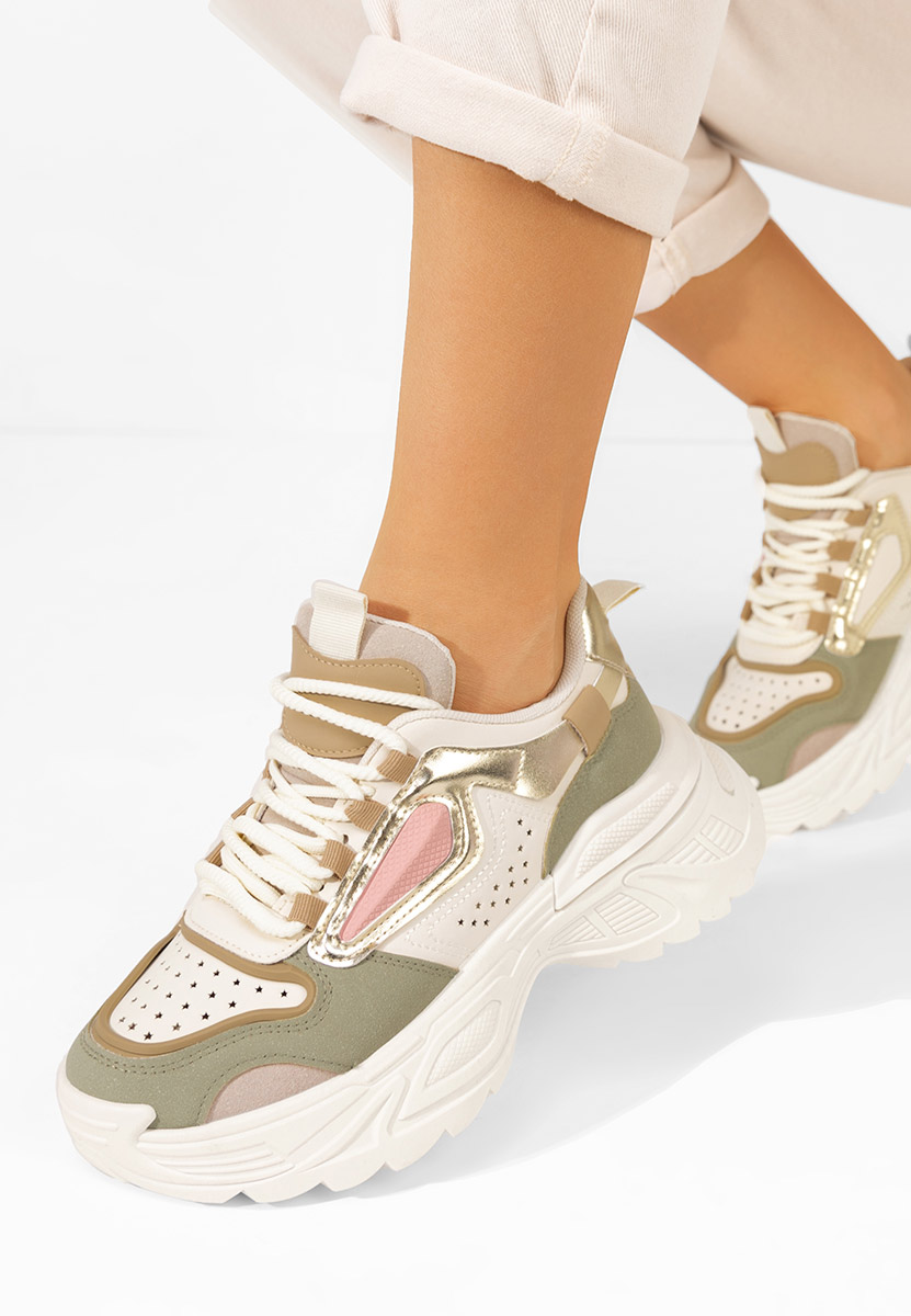 Cникърси на платформа Dorathy зелен