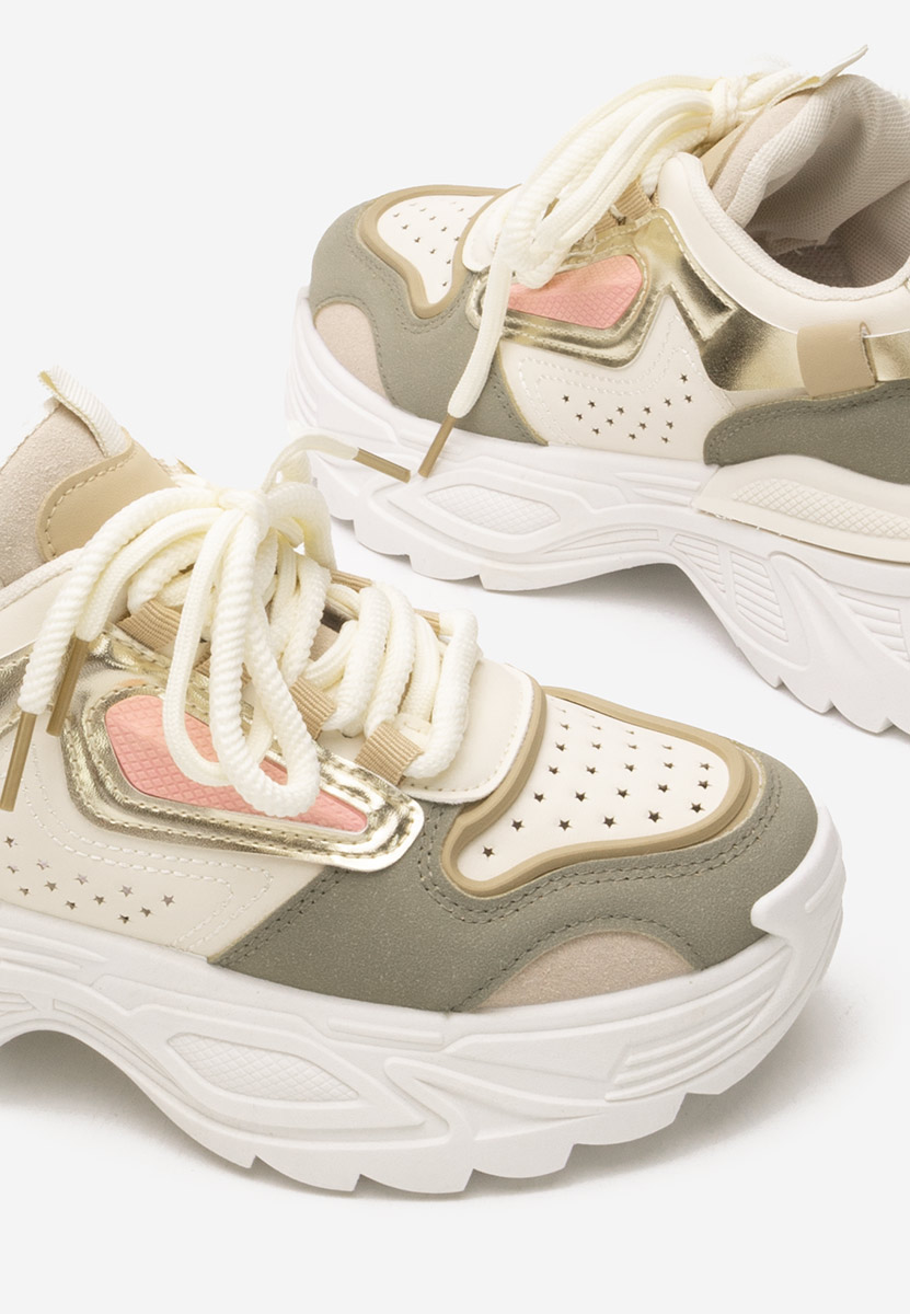 Cникърси на платформа Dorathy зелен