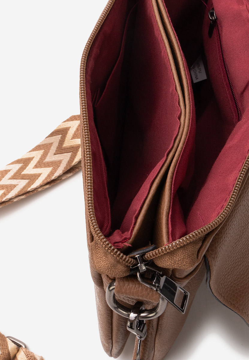 чанта за рамо Hermelinda каки