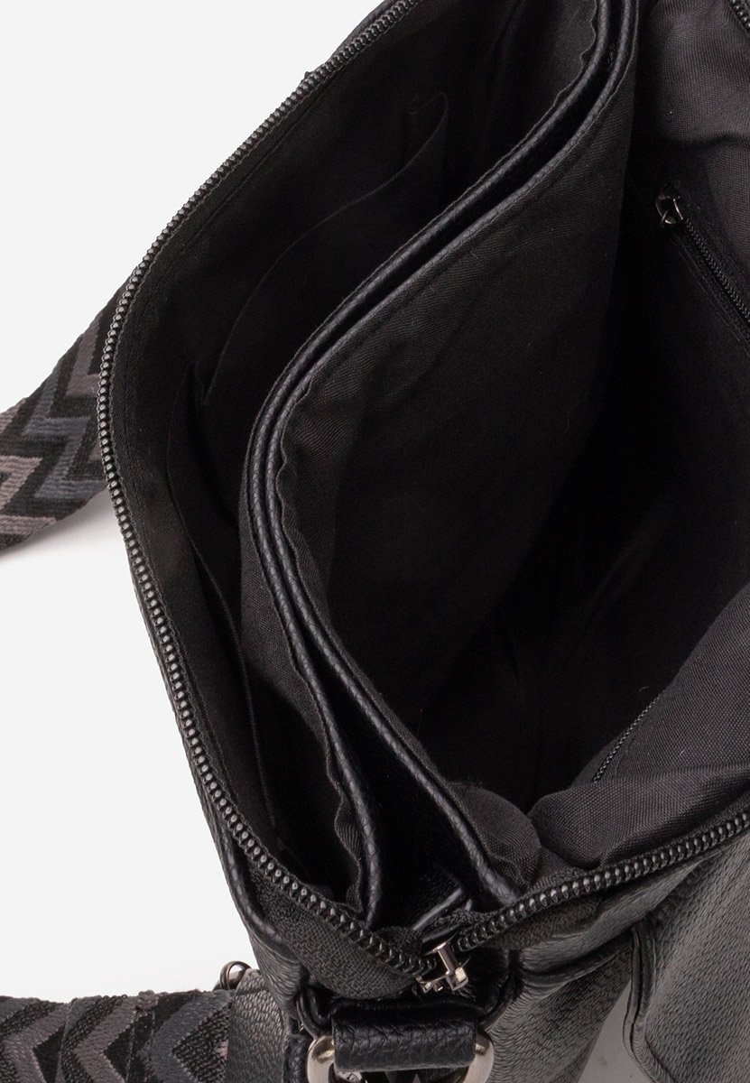 чанта за рамо Hermelinda черна