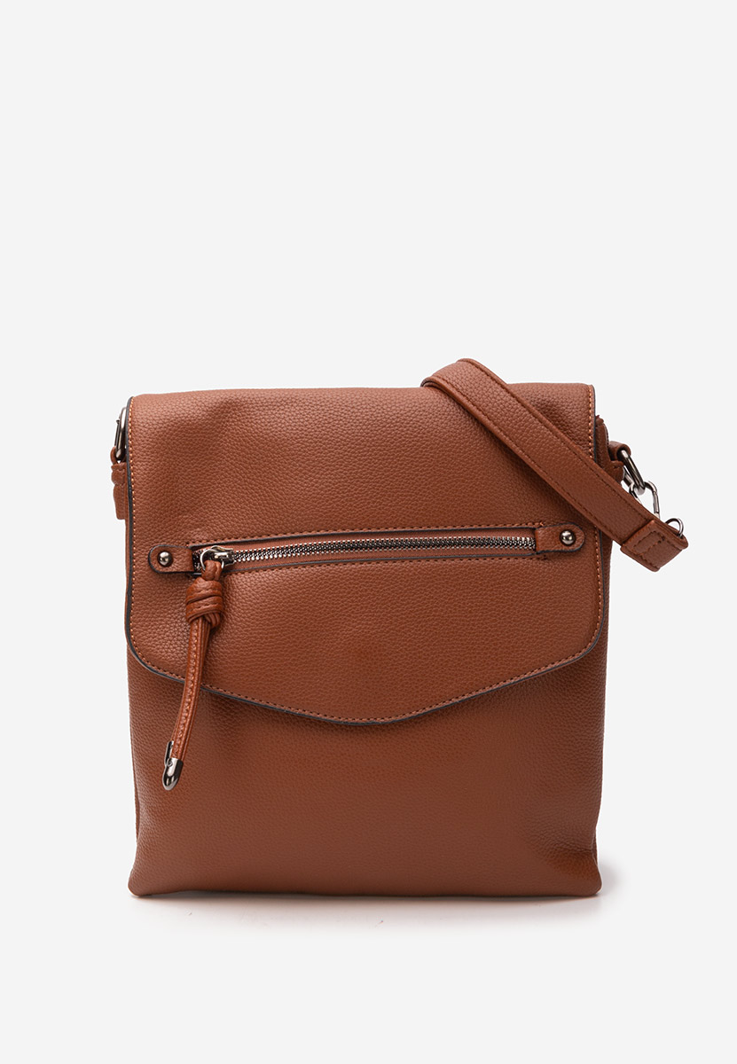 чанта за рамо Hermelinda кафява