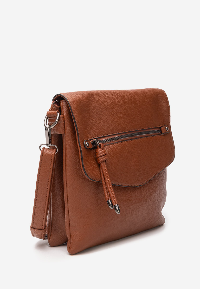 чанта за рамо Hermelinda кафява