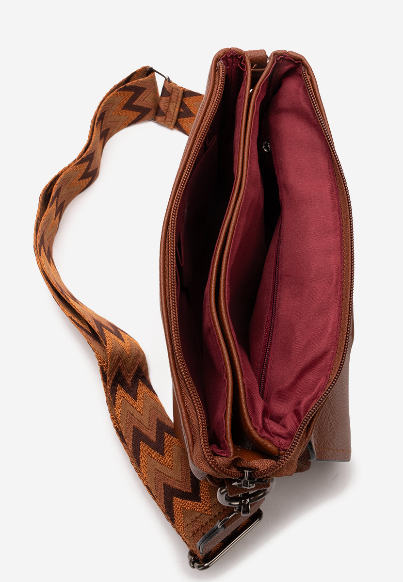 чанта за рамо Detra кафява