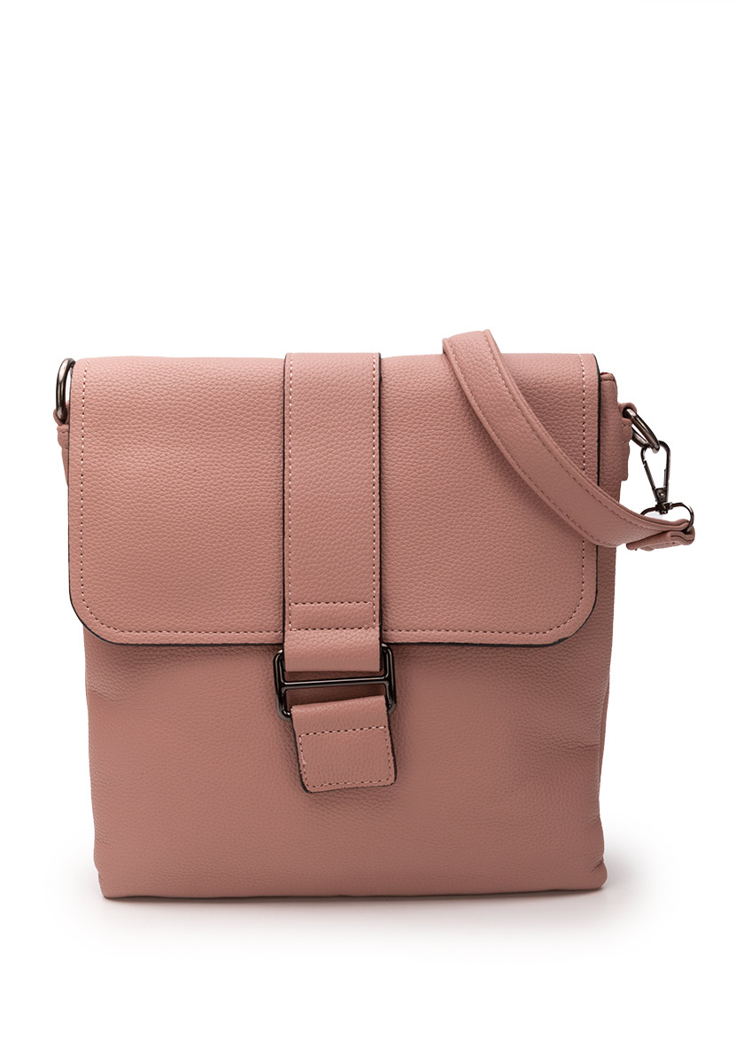 чанта за рамо Detra розова